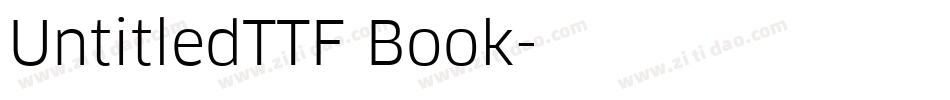 UntitledTTF Book字体转换